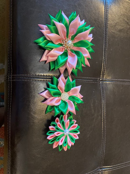 Ribbon Craft Flower Pin